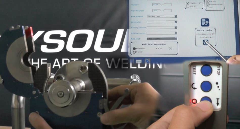 Polysoude training video for use of a P4 power source and MW welding head