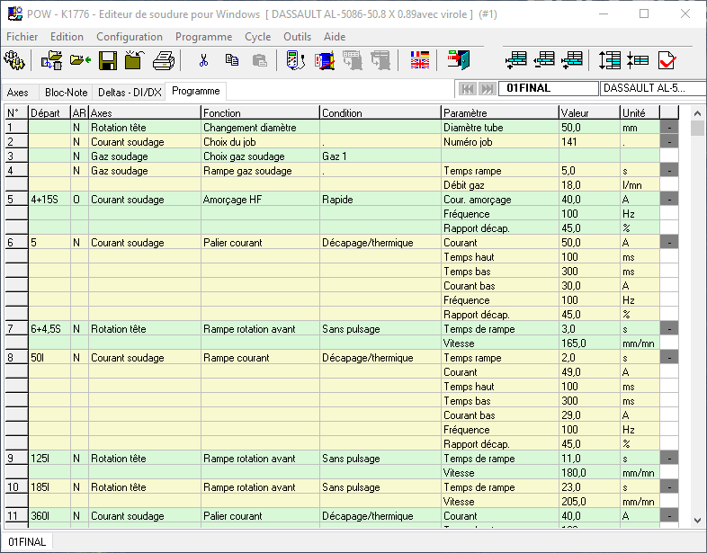 Old Program Template POWIN_old_program_template_3_fr | Polysoude