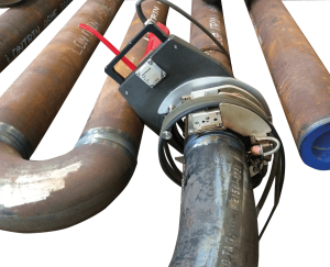 orbital pipe welding TIG GTAW open weld head MU IV on thick carbon steel pipe