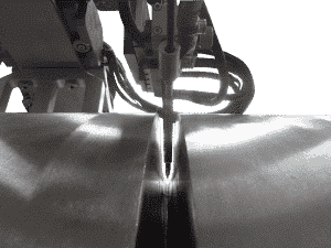 Narrow gap orbital welding equipment on super duplex steel pipe electrode view narrow groove