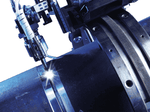 Narrow gap carriage type orbital welding head Polycar on carbon steel pipe Polysoude