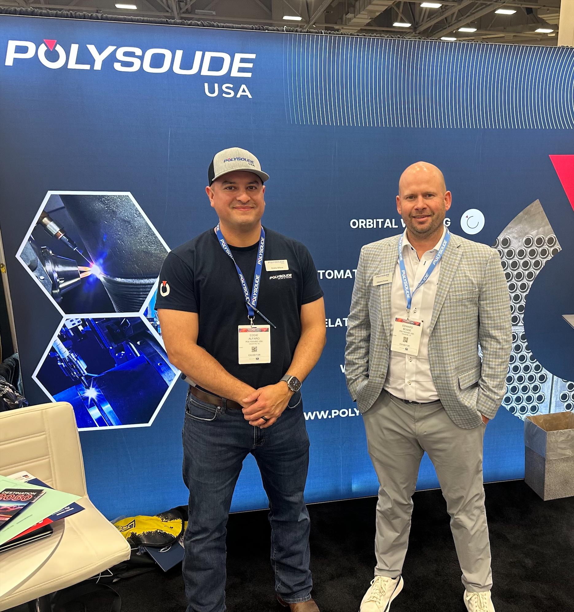 Polysoude USA team at Power Gen USA Eddie ALfaro and Edward Bosse